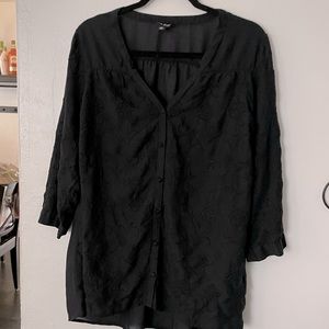 Lucky Brand Button up peasant top